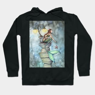 Mermaid's Perch Fantasy Mermaid Art by Molly Harrison Hoodie